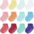 JAKIDAR 12 Pair Baby Toddler Socks Non-Slip Grip Cotton Ankle Socks for Boys Girls Non Skid Soles for Infants Kids