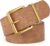 XZQTIVE Women Wide Chunky Belt for Dresses Fashion Thick Suede Belt with Gold Buckle