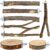 8 PCS Bird Perch Set for Cage – Natural Apple Wood Platforms & Hardwood Branches for Parakeets, Budgies, Cockatiels – Small Bird Habitat Gym, Climbing Stand & Safe Chew Toys