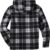 SCODI Men’s Flannel Shirt Jacket Fleece Sherpa Lined Plaid Jackets Coat Full Zip Up Hoodie Winter Outwear