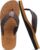 KuaiLu Men’s Yoga Mat Leather Flip Flops with Arch Support Comfortable Cushion Walking Thong Sandals Slip On Indoor Outdoor