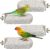 BNOSDM 4 Pcs Large Natural Parrot Beak Grinding Stone Parakeet Chew Toy Calcium Parrot Perch Stand Bird Cage Accessories for Budgies, Cockatiels, Conures, Lovebirds, Canary