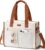 Canvas Tote Bag for Women, 15-Pockets Work Laptop Tote Purse Large Crossbody Nurse Teacher Bible Bag for School Travel Daily | with Strap & Zipper, Multi Compartment, Stand Upright Stably, College Shoulder Bag, Clinical Nursing Bag, Ideal Gift for Women