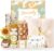 Self Care Gifts for Women Gift Baskets，Sending Sunshine Thinking of You Care Package Spa Gift Sets, Birthday Christmas Gifts for Women Best Friends Mom Sister Wife Grandma Her – Ivory
