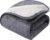 Sunheir Waterproof Dog Blanket for Bed Couch, Soft Plush Pet Blankets for Small Medium Large Dogs Cats, Washable Puppy Blankets with Reversible Sherpa Fleece Furniture Protector, 25″X 35″, Grey