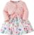 Rosibel Toddler Baby Girls Dress and Cotton Cardigan Set for 6M-3T Spring Autumn Clothes Outfits