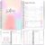 Wellness Journal – 90 Day Health, Fitness, Gratitude, Mindfullness, Wellbeing, Habit, Goals, Diet & Food Tracker – A5 (Pastel Rainbow)