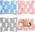 Jetec 3 Pcs Bunny Guinea Pig Beds Soft Bunny Mats Warm Guinea Pig Mat Small Animal Winter Bed Pads Fleece Sleeping Pads for Indoor Rabbit Hamster Squirrel Hedgehog Chinchilla Ferret(Bear)