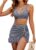 Blooming Jelly Women’s High Waisted Bikini Sets Tummy Control Bathing Suit Two Piece Swim Suit 2026 Retro Swimsuit