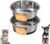 Neater Pet Brands Stainless Steel Dog Bowls with Non-Slip Rubber Bottom – 2 Cup (16 oz), Black – Set of 2 Heavy Duty Metal Dog Bowls, Dishwasher Safe, Food or Water Bowl, Ideal for Small Dogs & Cats