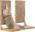 Zakkart 2-Pack Cat Scratching Board, 25.6” Tall Cardboard L Shape Vertical Cat Scratchers for Indoor Cats, Cat Scratching Post for Wall and Couch, Large