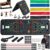 Portable Push Up Board Gym Kit 25-in-1, Foldable Push Up Station & Exercise Board Workout Set with 18 Accessories, Resistance Bands & Handles, Ankle Straps for Men, Women & Teens