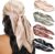 HBselect 4PCS Head Scarf for Women 35” Head Scarves Silk Like Satin Neck Scarfs Square Bandana Hair Wraps Scarf for Sleeping