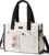 Canvas Tote Bag for Women, 15-Pockets Work Laptop Tote Purse Large Crossbody Nurse Teacher Bible Bag for School Travel Daily | with Strap & Zipper, Multi Compartment, Stand Upright Stably, College Shoulder Bag, Clinical Nursing Bag, Ideal Gift for Women