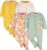 Gerber Baby-Girls 4 Pack Sleep ‘N Play Footie
