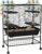 PawHut 32″ Large Hamster Cage with Storage Shelf, Rat Cage for Syrian Hamster, Gerbils, with Tubes, Running Wheel, Food Dish, Water Bottle