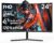 CRUA 24” 240Hz Gaming Monitor, Curved FHD 1920 x 1080P, Built-in Speakers, Support 120% sRGB, AMD FreeSync, Low Motion Blur, Wall Mount Installs Compatible, for Office and Games(HDMI 2.0&DP 1.4)–Black