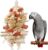 Bird Toys that is 17.5 Inches in Length, Parrot Toy Designed for Chewing Features Natural Corn cob and Loofah Slices, Can Be Hung in Large and Medium-Sized Parrot Cages