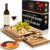 Charcuterie Boards Gift Set – Bamboo Cheese Board Set Charcuterie Tray & Serving Platter for Hosting & Entertaining, Wooden Cheese Platter, Kitchen Gifts for Women, Gifts for Home, Wedding & Birthday
