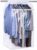 KEETDY 43″ Hanging Garment Bags for Closet Storage Large Clear Window Hanging Clothes Storage Garment Rack Cover Coat Protector for Suit, Wardrobe, Bottom Enclosed
