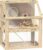 PawHut Wooden Hamster Cage, 3 Tier Small Animal Cage with Detachable 12.6″ Deep Bottom, Hut, Seesaw, Exercise Wheel, Ramps, Hamster Habitat for Dwarf, Gerbil, 24″ x 16″ x 29.5″