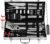Grilljoy 24PCS BBQ Grill Tools Set with Meat Thermometer and Injector – Extra Thick Stainless Steel Fork, Spatula& Tongs – Complete BBQ Accessories in Aluminum Case – Perfect Grill Gifts for Men