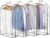 Clear Garment Bags for Hanging Clothes 10” Gusseted, Suit Bags for Closet Storage, Hanging Plastic Clothes Cover for Coat, Dress, Fur, Shirt, 4 Pack, 40” Long