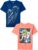 The Children’s Place Boys Gamer,Sports,Cars Short Sleeve Graphic T-Shirts,2 Pack