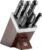 Zwilling 36133-000-0 7-piece Self-sharpening Knife Block Set, Wooden Block, Knife and Scissors made of Special Stainless Steel/Plastic Handle, Gourmet
