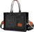 Canvas Tote Bag for Women With Pockets, Laptop Work Crossbody Purses Everything Shoulder Tote Bag Everyday Satchel Handbags