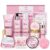 Gifts for Women, 12 PCS Birthday Gifts for Women Rose Relaxing Spa Basket Self Care Package for Her Mom Sister Wife Friend Unique Mothers Day Valentine Gift Ideal