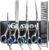 Dog Grooming Scissors Kit with Safety Round Tips, GLADOG Professional 6 in 1 Grooming Scissors for Dogs, Sharp and Heavy-duty Dog Grooming Shears for Dogs Cats Pets
