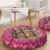 Mandala Meditation Cushion, Boho Meditation Mat, Meditation Pillows for Sitting on Floor, Cushions for Sitting in Home and Outdoor, Round Floor Pillows Cushion Seating for Yoga Accessories 22” X 22”