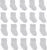 Little Me 20-Pack Newborn Baby Infant & Toddler Unisex Socks, 0-12/12-24 Months, Assorted Size Pack, White