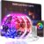 200 FT Led Lights for Bedroom (2 Rolls 100 FT), Music Synchronized Smart Led Strip Lights, Ultra Long with Remote Application Control Bluetooth LED Lights, Color Change RGB Light