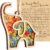 Best Friend, Friendship Elephant Ornament, Elephant Gift for Women, Unique Galentines Gifts for Friends, Birthday Valentines Day Gifts for Friends (Yellow)