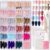 Beetles Press on Nails Kit 720Pcs 24 Colors, Short Almond Press on Nails Glossy Matte Glitter With Nail Glue & Nail Tabs Stickers, Natural Fit Lightweight Fake Nails Kit Art For Women Girls