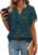 Zeagoo Womens Dressy Casual Shirts Short Sleeve V Neck Work Blouse Business Casual Summer Chiffon Tops
