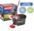 Simpli-Magic 79349 Spin Mop Cleaning System with 3 Microfiber Mop Heads, Red/GRAY,Red/Black
