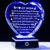 YWHL Gifts for Mom from Daughter Son, Birthday Gifts for Mom Who has Everything, To My Mom Gifts for Mother’s Day Crystal Heart Keepsake with LED Base, Present for Mother on Christmas Valentine