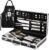 Kaluns Grilling Accessories, Dad Gifts for Fathers Day, Mothers Day Grilling Gifts, Heavy Duty Stainless Steel BBQ Tool Set for Outdoor Grill with Aluminum Case and Apron, Birthday Gifts for Men