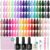 beetles Gel Polish Set Vivid Seasons – Spring Gel Nail Polish Set 36 Colors Pink Yellow Green Purple Jelly Shades 45pcs with Base & Top Coat UV LED Soak Off DIY Salon Summer Gift for Women & Girls