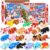 Christmas Advent Calendar 2025 with 3d Printed Animal Toys Christmas Countdown Calendar for Kids Creative Holiday Gift and Stocking Stuffer Idea for Boys and Girls