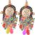 Bissap Conure Toys, 2PCS Bird Parrot Foraging Shredder Hanging Toys Sola Balls with Sand Hammer for Small Parrots Parakeets Conures Cockatiels Love Birds Cage Toy