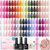 beetles 44pcs Gel Nail Polish Set – 36 Colors Colorful Muse Gel Polish Kit Pink Nude Red Yellow Green Black White Glitter Nail Kit Base Top Coat UV LED Needed Salon DIY Home Gift for Women