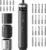 HOTO PixelDrive Electric Screwdriver, Smart Display, 6 Torque Settings, 0.5 to 6 N·m, 1/4” Hex 30 Bits, LED Light, 2000 mAh Rechargeable Cordless Screwdriver Set for Electronics, Gadgets for Men