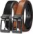 CHAOREN Reversible Belt Men 1 Piece – 1.25″ Leather Dress Belt – Trim to Fit for Elegant Style