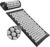 Spirol Acupressure Mat and Pillow Set for Back, Neck and Shoulder Pain Relief, with Flexible Acupressure Spikes, Includes Carry Bag (Onyx)