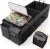 HOTOR Trunk Organizer, Sturdy Foldable with Cooler for Car & SUV, 3 Compartments, Black, 30.90”×12.60”×10.63”