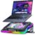 AICHESON Gaming Laptop Cooling Pad with Full RGB Lights, Powerful Cooler Fan Stand for 15-19 inch Gamer Laptops and PC Computers